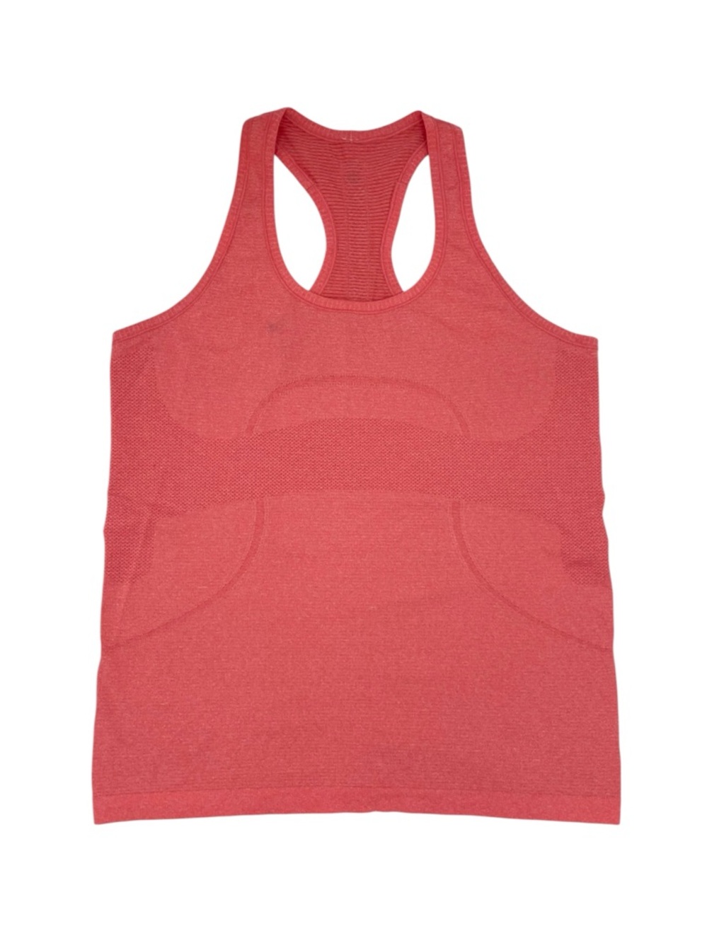 Lululemon Swiftly Tech Racerback Tank Top Size 12 Heathered Orange Coral Running